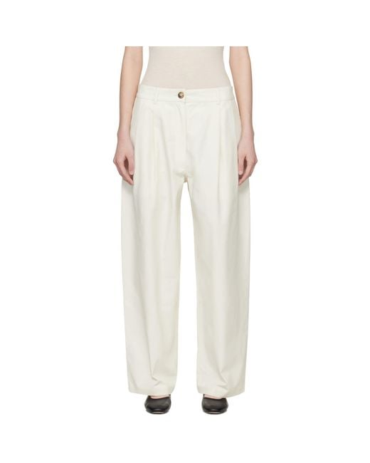 Cordera White Technical Tailored Trousers