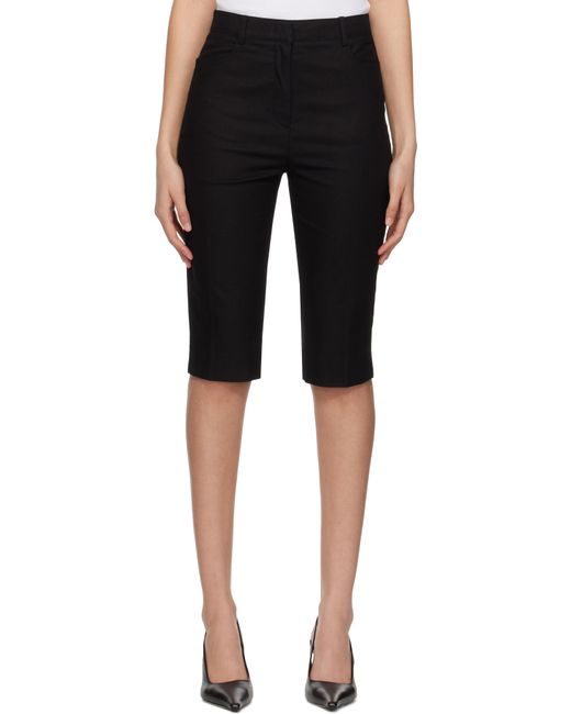 DUNST Black Slim Bermuda Shorts
