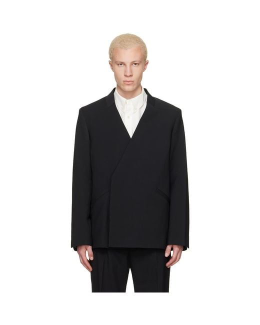 Entire studios Black Common Tailo Blazer for men