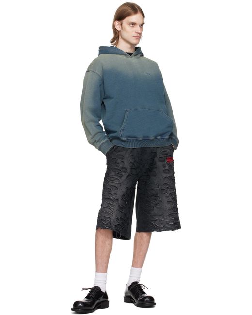 DIESEL Blue S-Boxt-Hood-R6 Hoodie for men