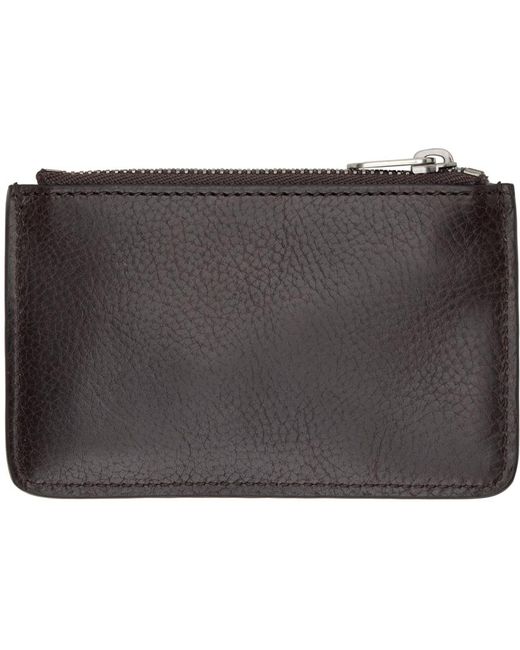 The Row Black Zipped Keychain Coin Pouch