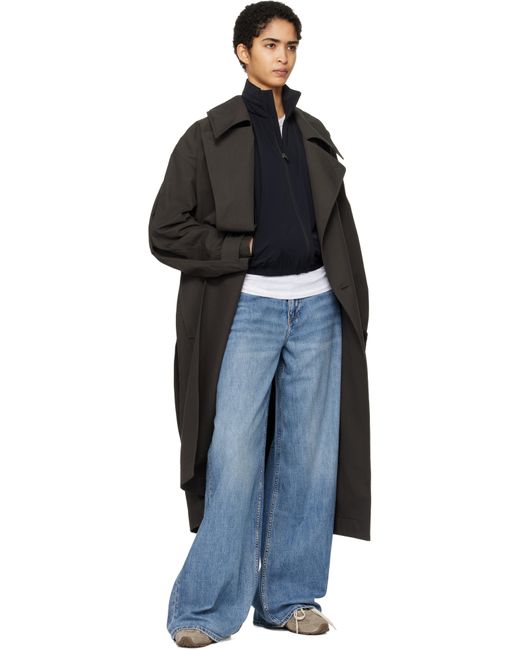 Rag & Bone Blue 'The Sofie' High-Rise Ultra Wide Jeans