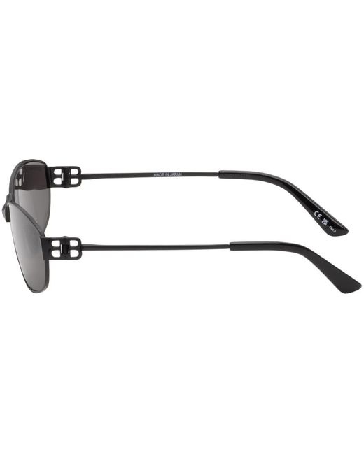 Balenciaga Black Mercury Oval Sunglasses for men