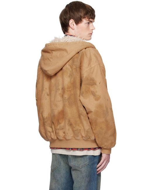 メンズ Cout de la Liberte タン Dirty Mike Woven Canvas Lined ジャケット Blue