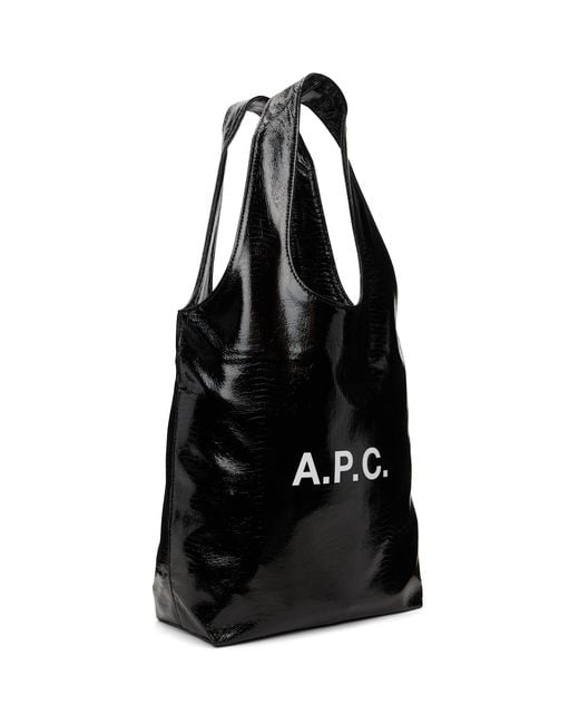 A.P.C. Black Ninon Small Tote for men