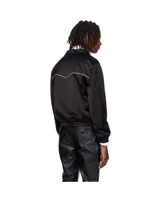 Ernest W. Baker Black Western Track Jacket for men