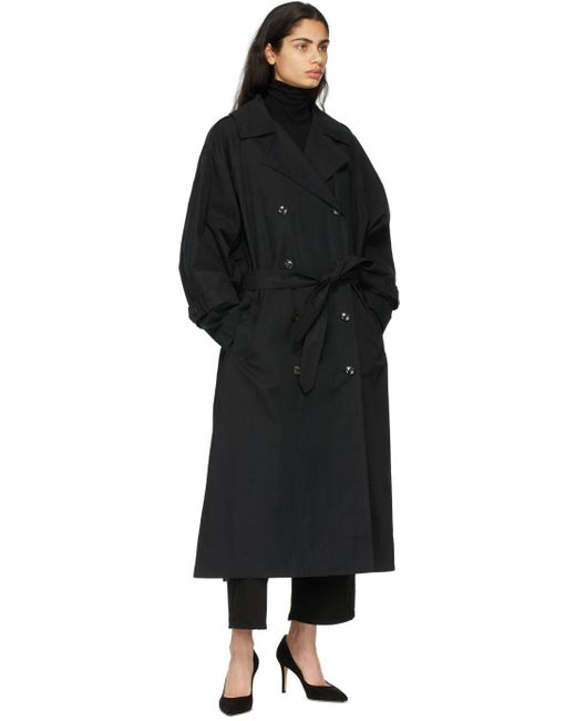 最終値下げ toteme Black トーテム techno Coat Totême in trench