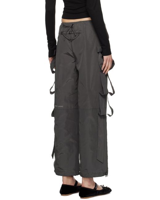 Sandy Liang Black Camille Trousers