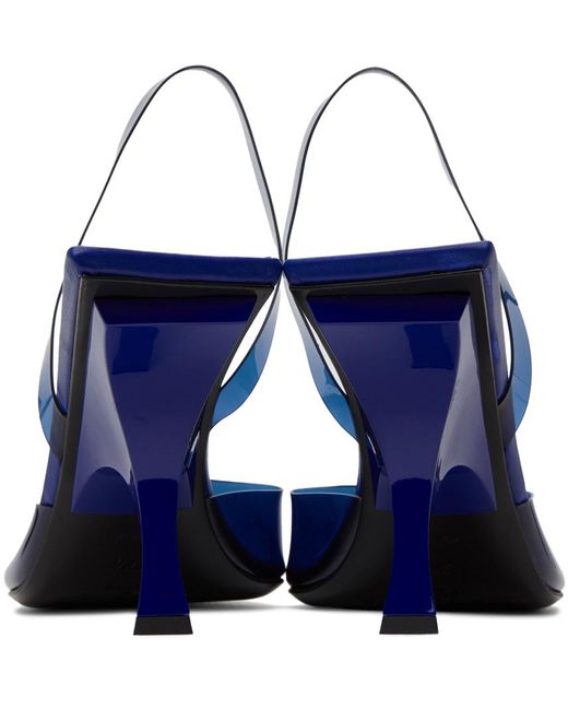 The Attico Blue Ester Heels