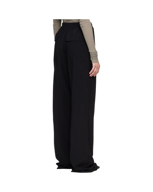 Rick Owens Black Tower Dietrich Drawstring Lounge Pants