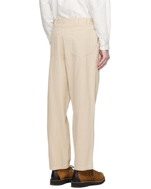 Adsum Natural Pigment-dyed Trousers for men