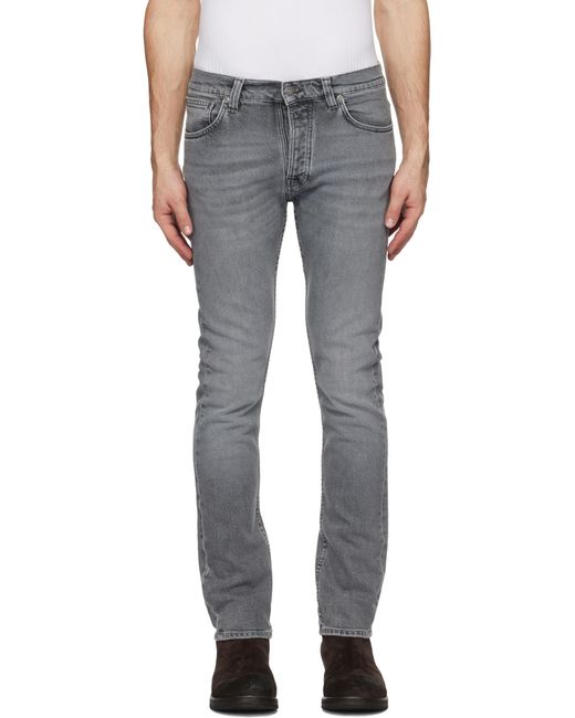 Nudie Jeans Black Grim Tim Jeans for men