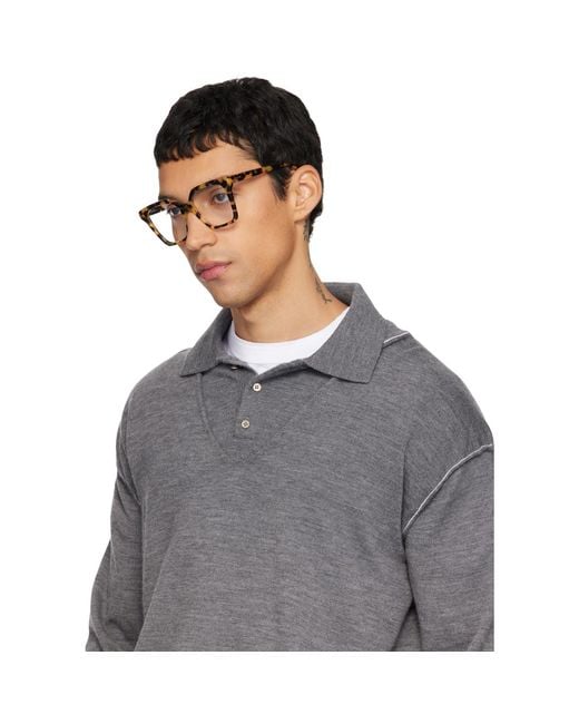 Loewe Black Slim Glasses for men