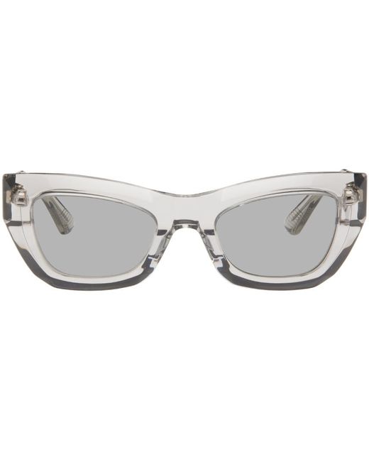 Bottega Veneta Black Gray Cat-eye Sunglasses for men
