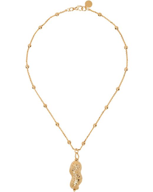 Marni Multicolor Gold Peanut Charm Necklace