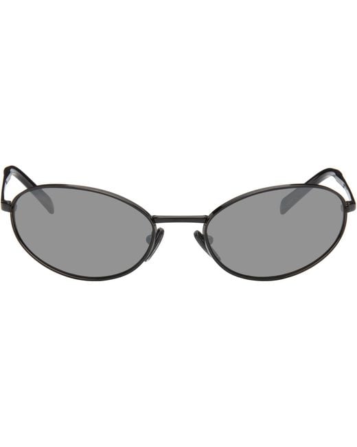 Prada Gray Logo Sunglasses for men