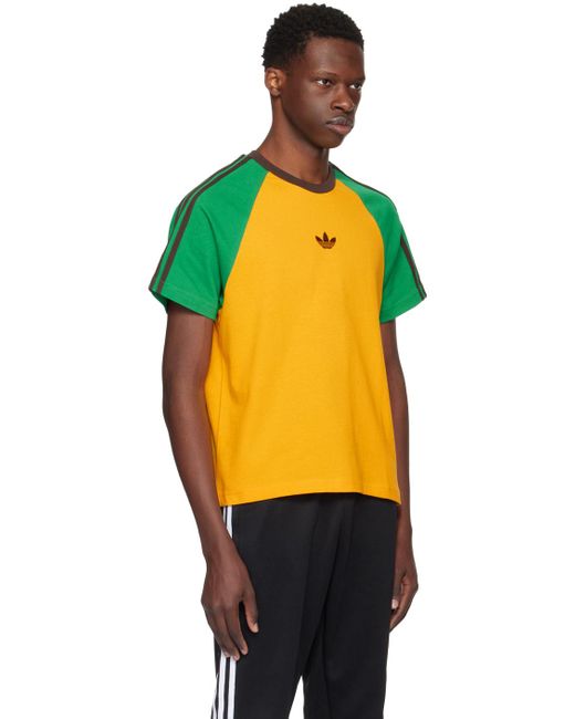 T-shirt jaune édition adidas originals Wales Bonner pour homme en coloris Orange