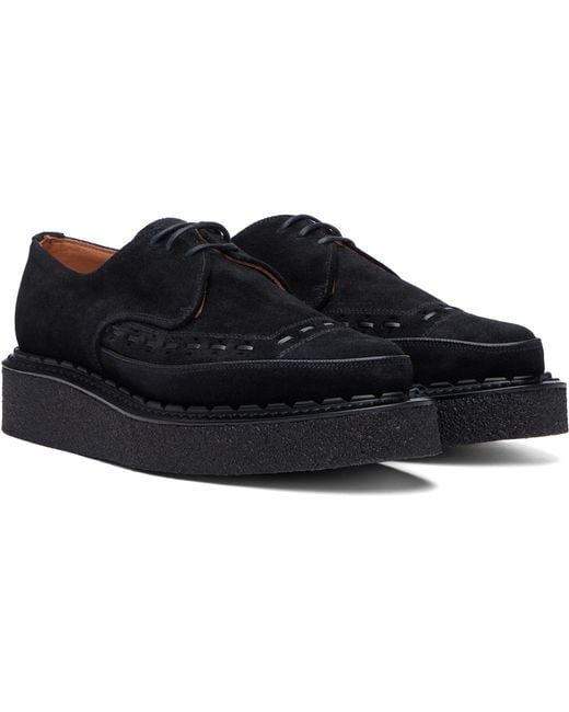 George Cox Black Diano Derbys for men