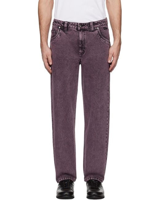Dime Purple Classic Relaxed Jeans for men
