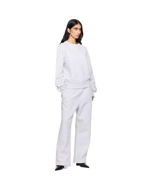 Entire studios White Straight Leg Sweatpants