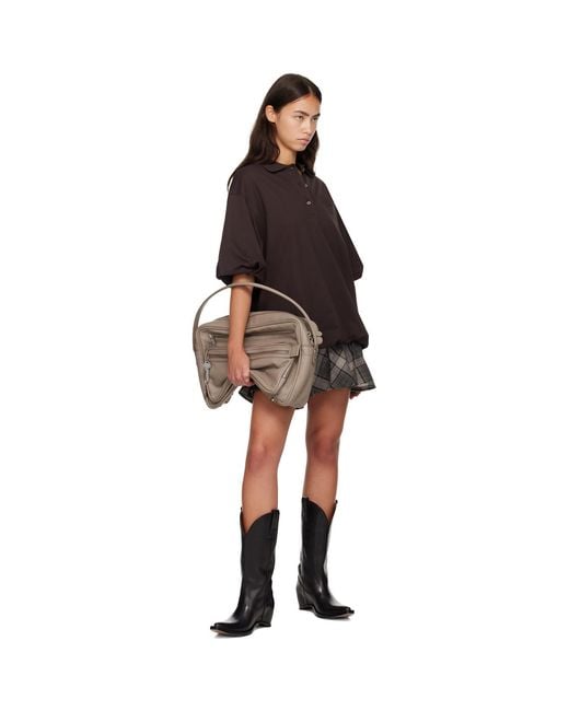 Acne Black Layered T-Shirt Minidress