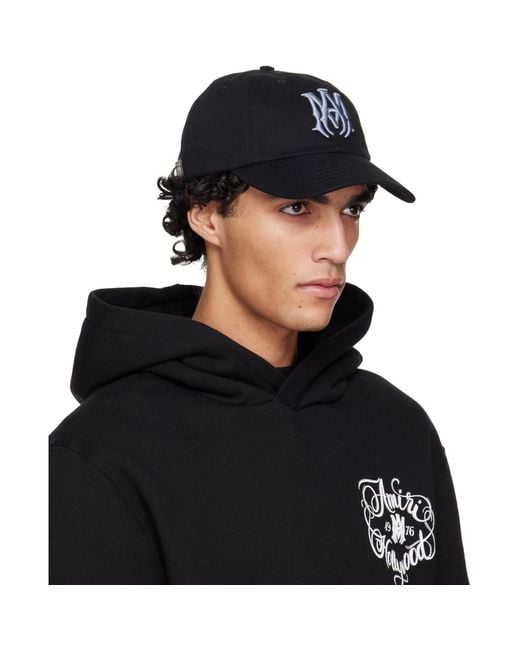 Amiri Black Ma Denim Cap for men