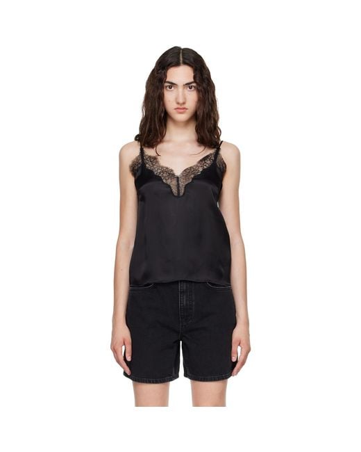 Anine Bing Black Mael Camisole