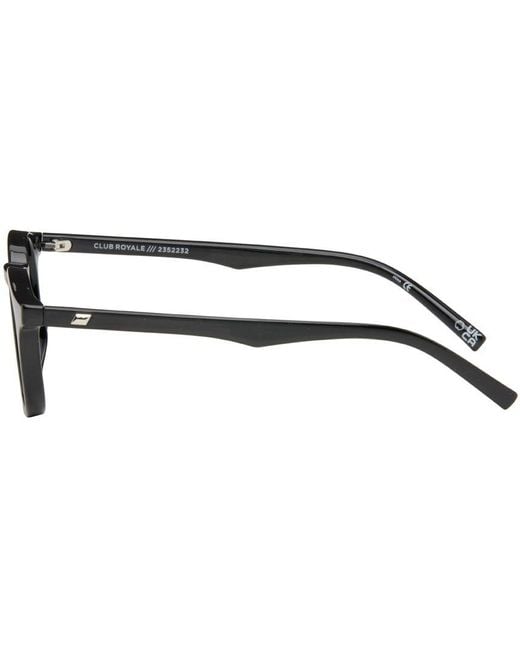 Le Specs Black Club Royale Sunglasses | Lyst