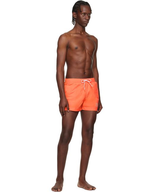 Boss Orange Outline Logo Print Swim Shorts for men