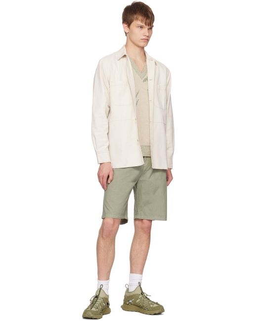 Norse Projects Green Aaren Typewriter Shorts for men