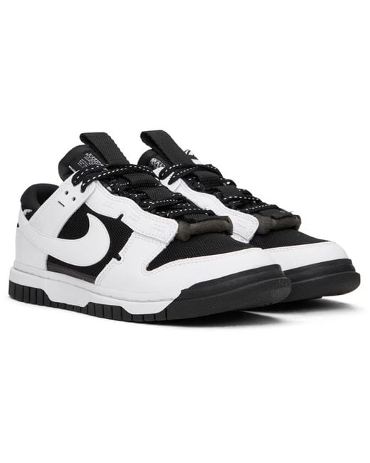 Nike Black & White Air Dunk Jumbo Sneakers for men