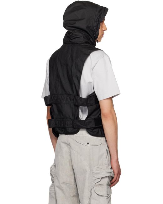 NEMEN Black Multipocket Vest for men