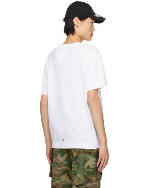 Givenchy White Graphic T-shirt for men