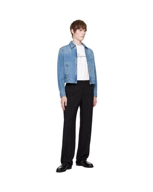Jacquemus Blue 'La Veste De-Nîmes Canevas' Denim Jacket for men