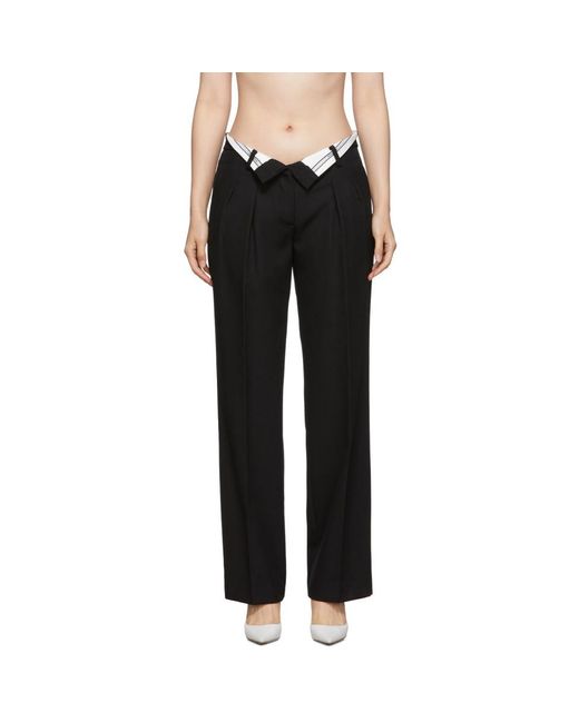 パンツ Alexander Wang TROUSER W/ TURNED DOWN ELASTIC WAISTBAND ALEXANDER WANG - Women Turned Down Elastic Waistband
