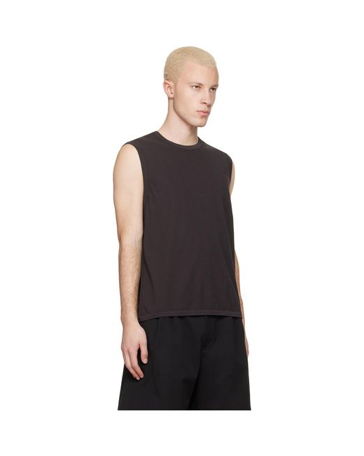 Lady White Co. Black Sleeveless T-Shirt for men