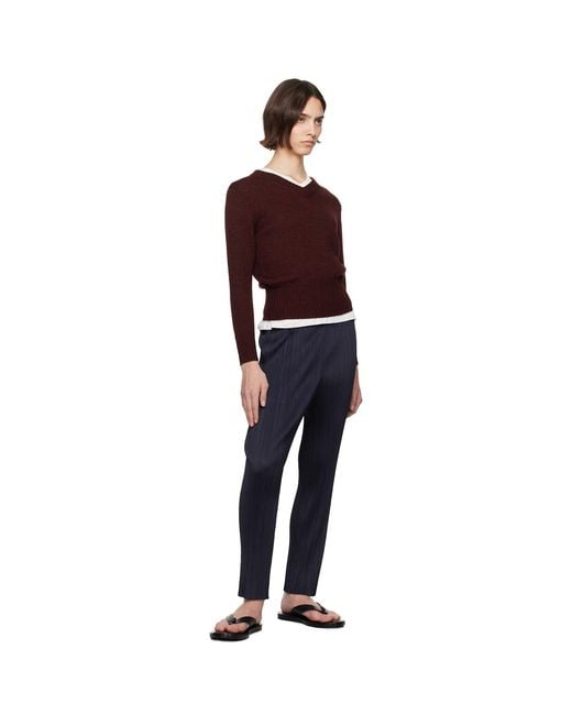 Pleats Please Issey Miyake Blue June New Colorful Basics 4 Trousers