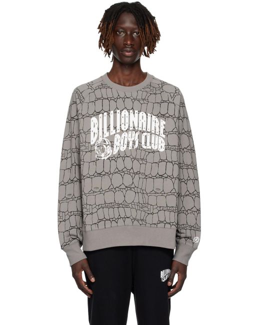 BBCICECREAM Gray Printed Sweatshirt for men