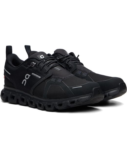 On Shoes Black Cloud 6 Waterproof Sneakers
