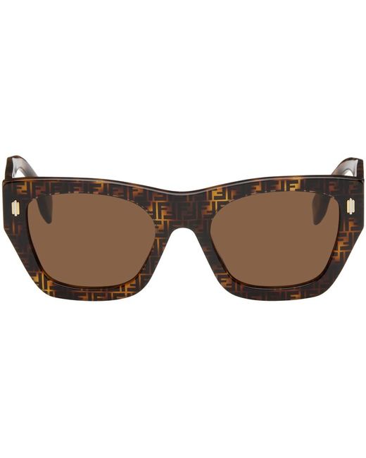 Fendi Black Brown Roma Sunglasses