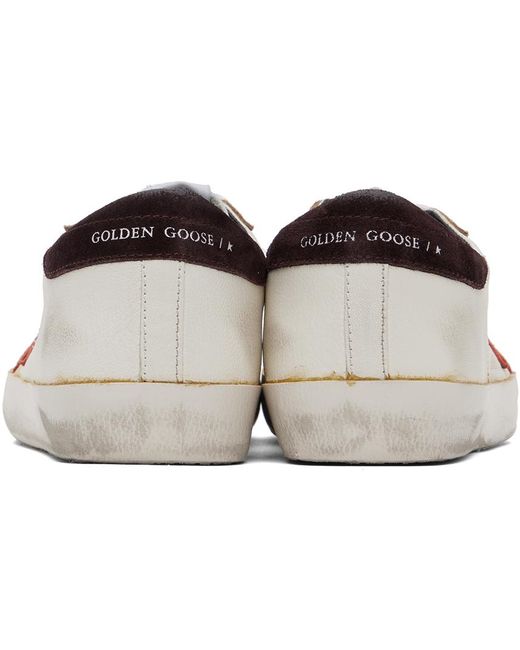 Golden Goose Deluxe Brand Black White & Brown Super-star Classic Sneakers for men