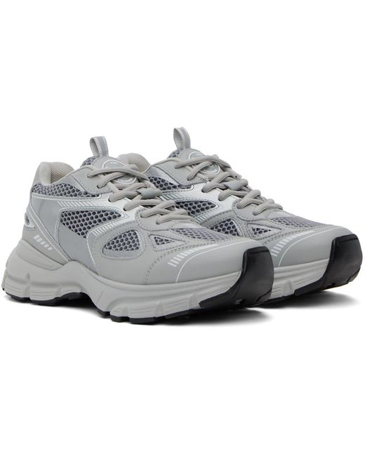 Axel Arigato Black Gray & Silver Marathon Sneakers