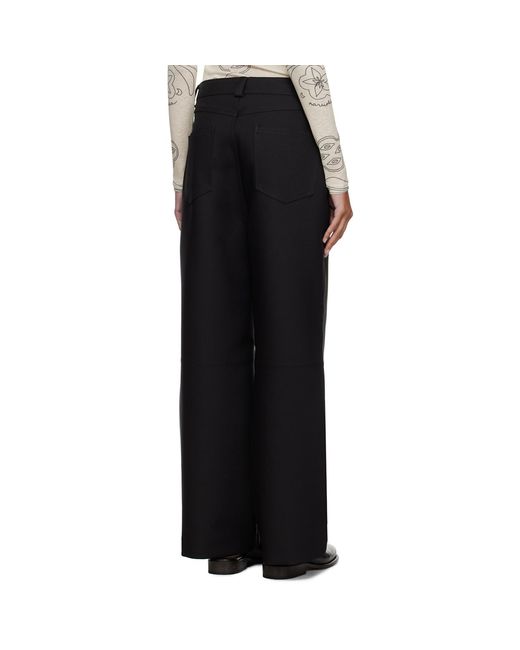 Nanushka Black Vidia Trousers
