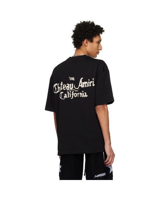 Amiri Black Ma Chateau Oversized T-Shirt for men