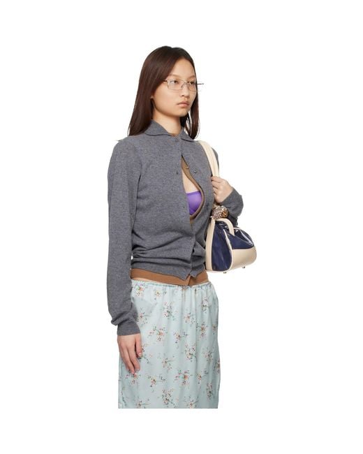 August Barron Blue Double Cardigan