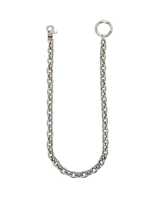 Balenciaga Metallic Melrose Trouser Keychain for men