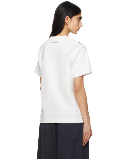 Marc Jacobs ホワイト Bra Box Tシャツ Black
