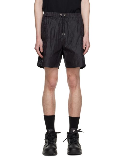 Wooyoungmi Black Drawstring Shorts for men