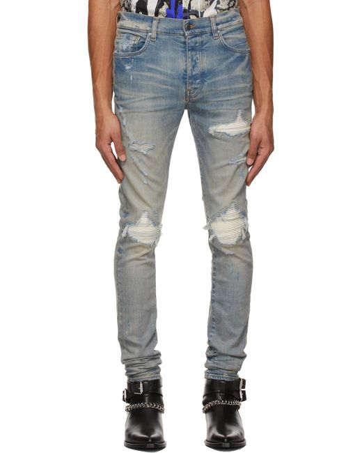 Amiri Taupe Mx1 Ultra Suede Jeans for Men - Lyst