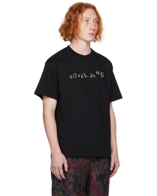 Soulland Black Kai T-shirt for men